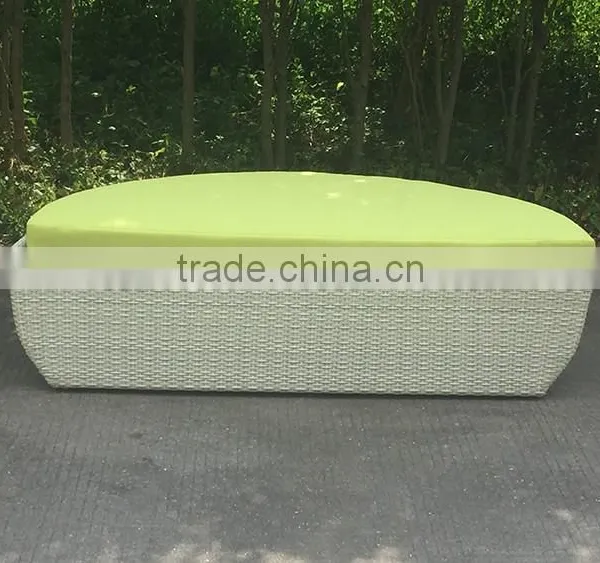 New Style Outdoor Rattan Sun Bed With Canopy photo-6