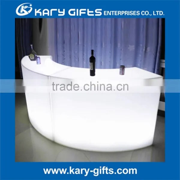 Used Illuminated LED Plastic Bar Counter Led Furniture photo-3