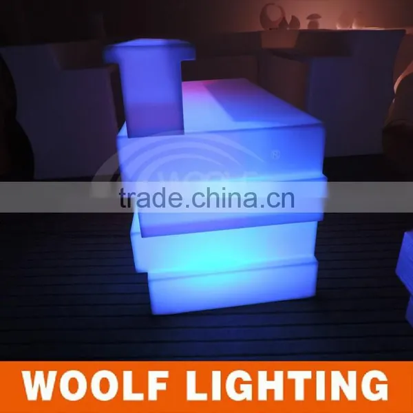 Unique Design LED Light Luminous Color Changing Bar Counter photo-3