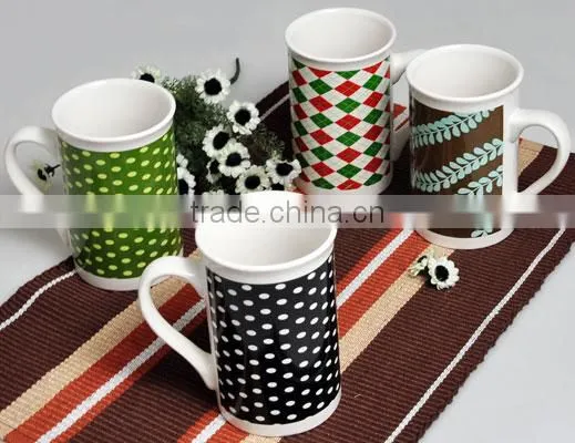 350ml Customized Decal Printing Ceramic Mug Full Wrap Printing Ceramic Mug photo-2
