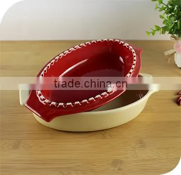 China Factory Supplier Custom Ceramic Cookware Oval Casserole photo-6