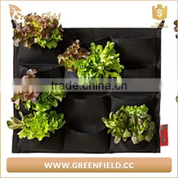 Vertical Pockets Garden Plants Grow Felt Planter Bags photo-3