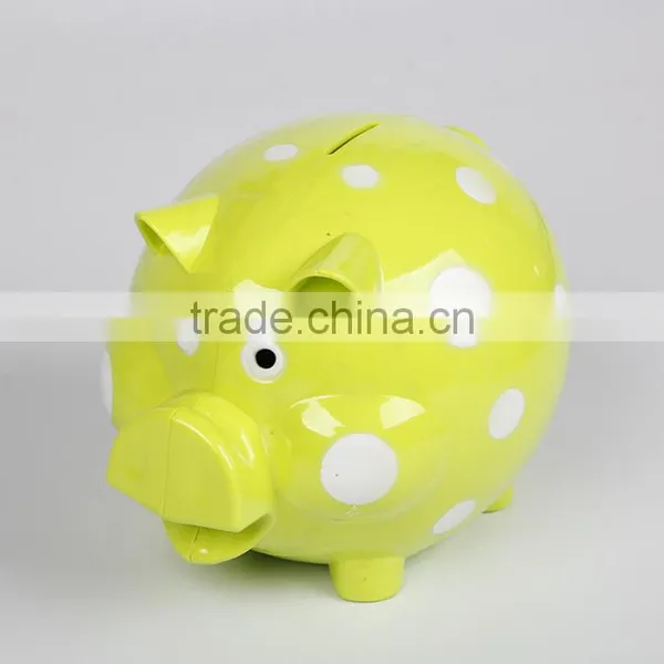 Pretty Plastic Piggy Coin Bank photo-2