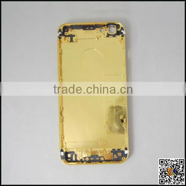 24k Gold Crystal Housing for Iphone 6s,for Iphone 6s Diamond Back Cover,back Cover Housing for Iphone 6s photo-2