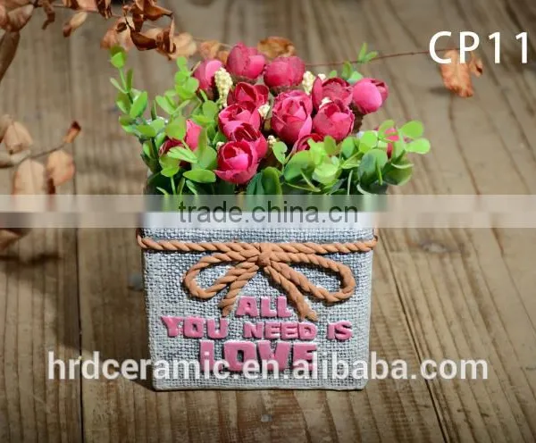 Popular Envoirmental Cement Decorative Plant Pots Indoor photo-5