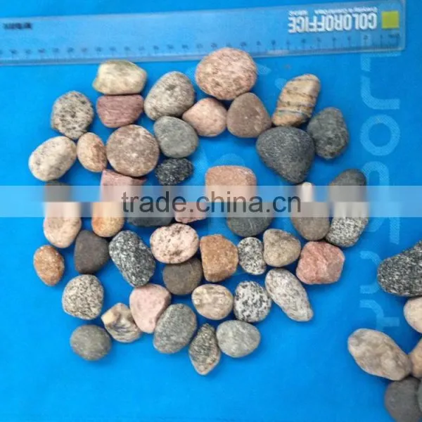 Mixed Color Flat Pebble River Stone, Natural Pebble Stone photo-3