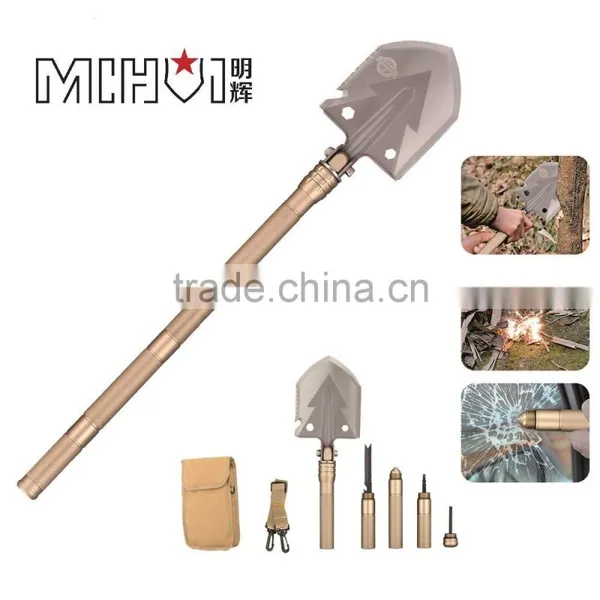 Multifunctional Stainless Steel Survival Tactical Sappers Shovel, Outdoor Camping Shovel