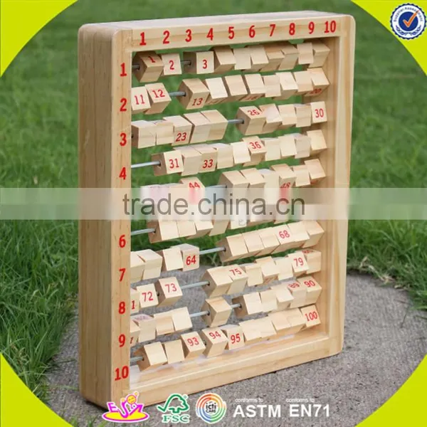 Wholesale Baby Wooden Teacher Abacus Role Play Kids Wooden Teacher Abacus Hot Sale Children Wooden Teacher Abacus W12C006 photo-5