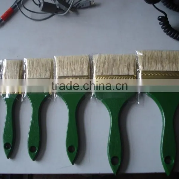 101G White Bristle Wooden Handle Paint Brush