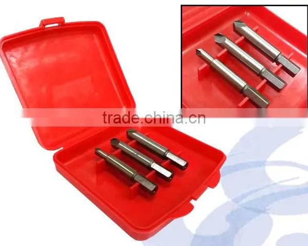 3PC HSS Screw Extractor Set With Quick Hex Shank for Power Tools photo-2