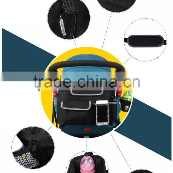 High Quality 600D Polyester Diaper Bag for Baby Troller photo-6