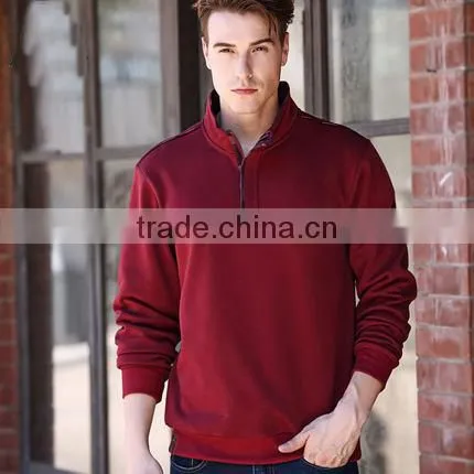 Hot Sale Men Half Zip Fleece Jumper Golf Hoodies Man Fleece Jacket photo-4