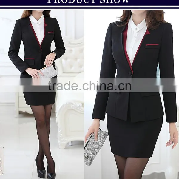 2017 Hot Sale Ladies Suits Office Uniform Designs for Women photo-4