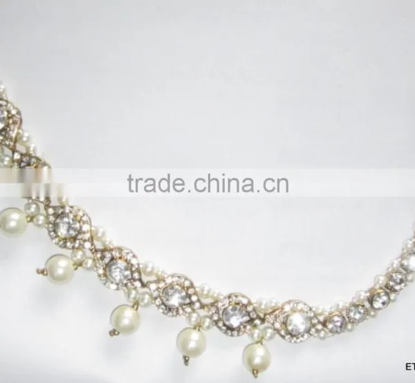 MATHAPATTI Side Passa TIKA Pearl Crystal Hair Accessory photo-3