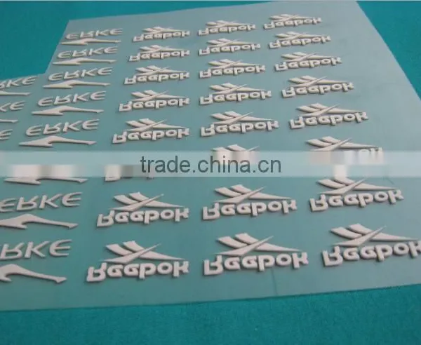 Embossed Silicone Print Heat Transfer on Fabric Raise Rubber Print photo-2