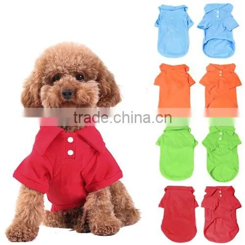 Blank Pet Puppy Summer Shirt Pet Clothes T Shirt