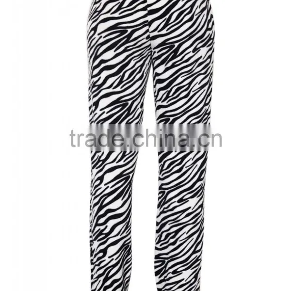 Zebra Plush Pants Pictures of Girls in Sleepwear photo-3