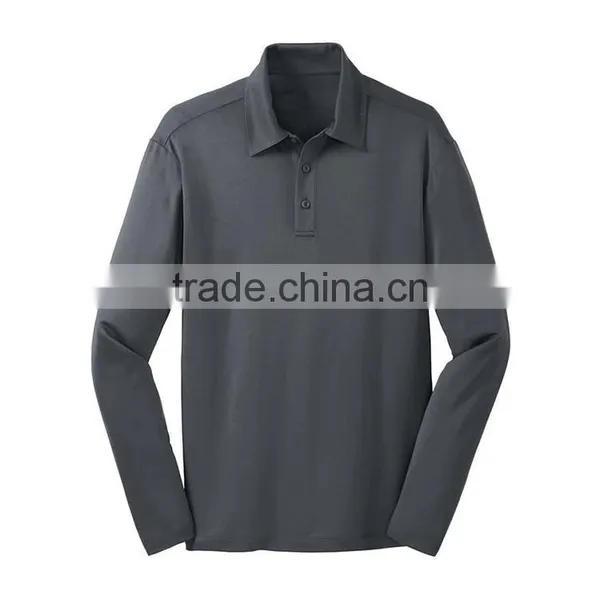 Wholesale Polo Shirts for Men Latest Custom Men Long Sleeve Collar T-shirt photo-3