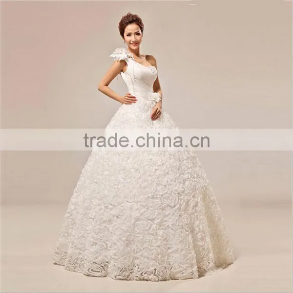 Beautiful Backless Bridal Dress Simple Bride Gowns photo-2