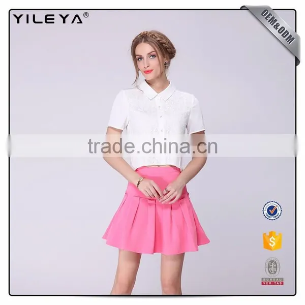 Oem Services High Waist A Line Pleated Skirt Ladies photo-3