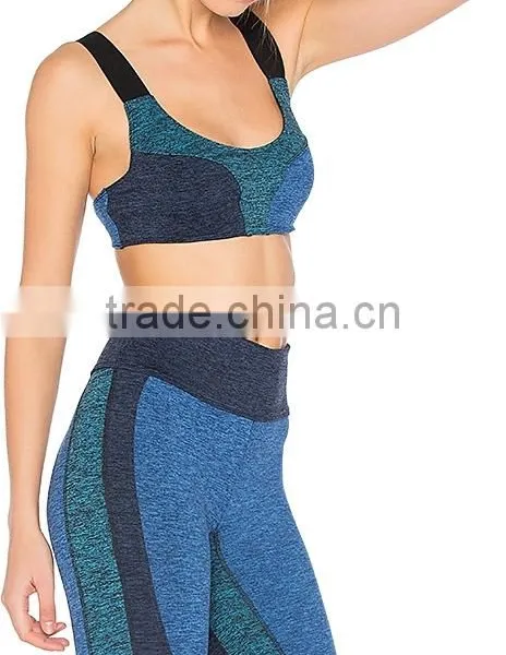 Womens Yoga Wear Girl Sport Seamless Bra Set Young Girl Hot Sex Womens Hot Sexy Sport Bra Set photo-2