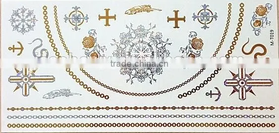 Wholesale Gold and Silver Summer Tattoo Sticker photo-5