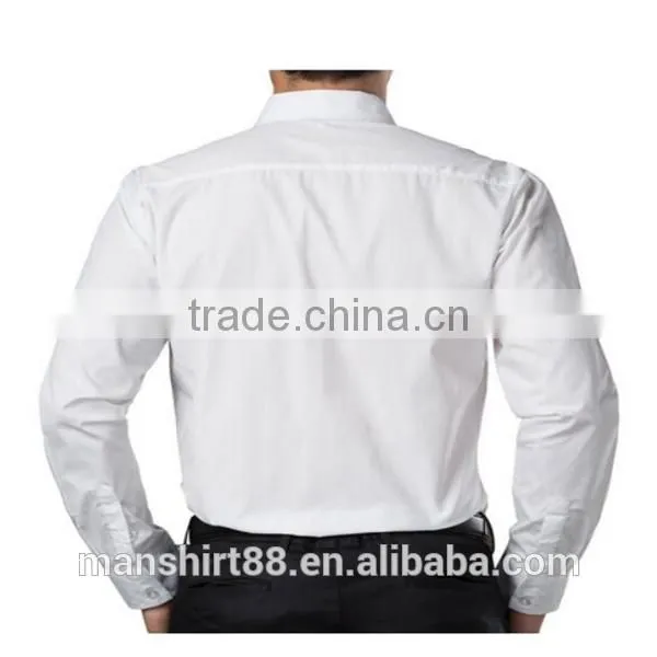 2016 New Wholesale Button Down Collar Regular Fit Plain Custom Men's Formal Dress Shirt photo-2