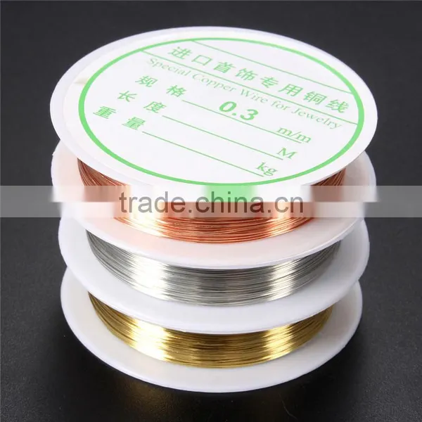 Newest Jewelry Findings 0.3mm Silver Gold Plated Copper Wire Craft Beads Jewelry Making DIY Essential Jewelry Cord photo-6
