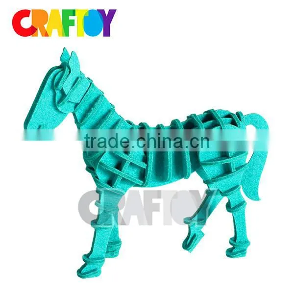 Make Your Own 3D Felt Puzzle IQ Puzzle Horse photo-2