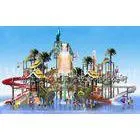 Outdoor Water Playground Equipments With Water House and Water Slide for Water Park