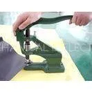 Green Manual Eyelet Machine / Grommet Machine for PVC Fabric