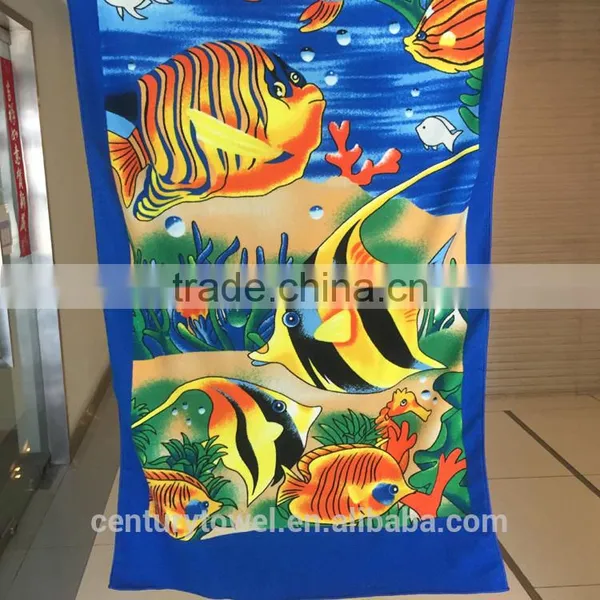 Wholesale China Customized Quick Dry Microfiber Beach Bath With Transfer Printing photo-2