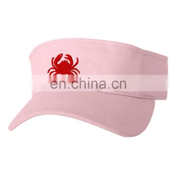CRAB ANIMAL Emboridery Embroidered Sun Visor Hat photo-4