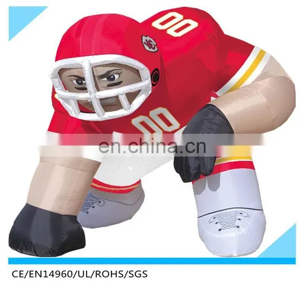Red Team player nfl inflatable player lawn figure