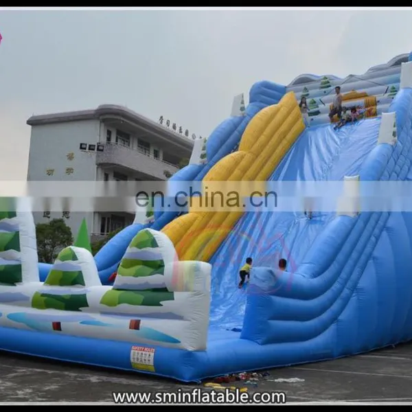 Inflatable Slide, Inflatable Blue Slide, High Funny Slide for Kids photo-2