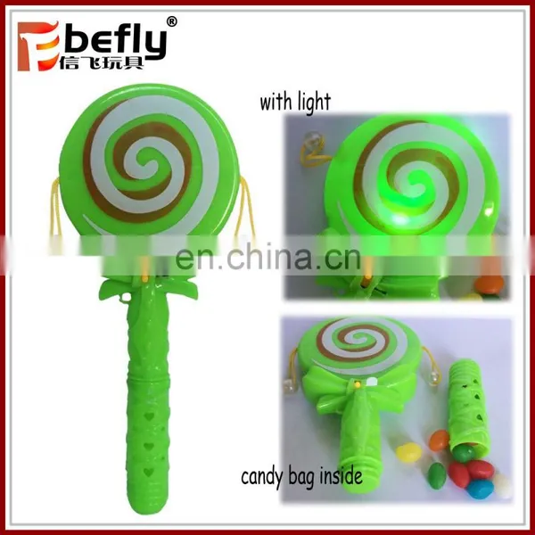 Chinese Jelly Bean Candy With Toy Plastic Lighting Rattle Drum photo-2