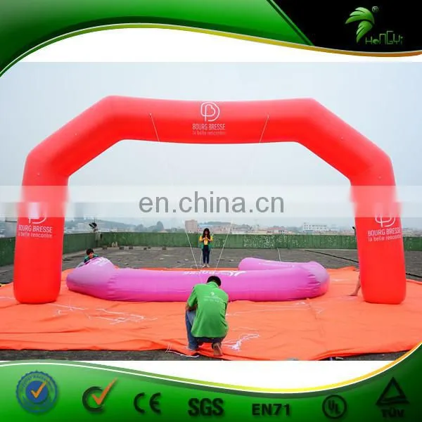 Red Color Inflatable Logo Printing Race Entrance Archway for Advertising photo-2