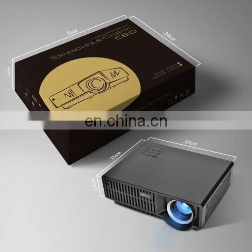 Dropshipping C90 3500LM 1280x800 Home Theater LED Projector With Remote Controller photo-2
