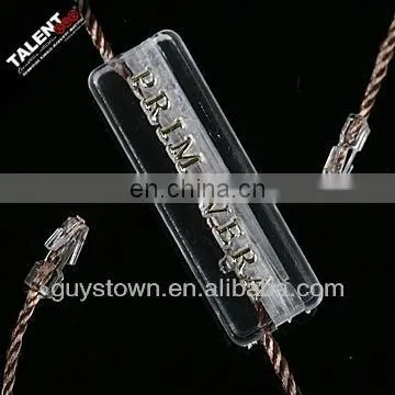 Custom New Fashion Brand Name Transparent String Seal Tag for Hangtag photo-4