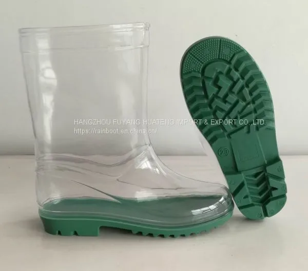Hi-Q Kid Transparent Boots, Children Transparent Rain Boot, Kid 100%Transparent Boots,Cheap Child Rain Boots photo-5