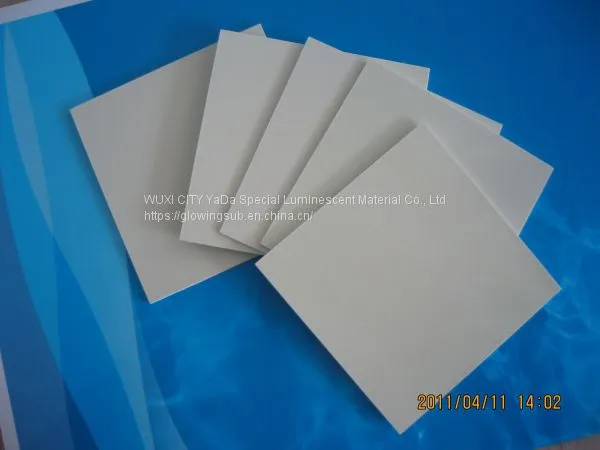 High Quality Glow in the Dark Plate /glowing Plate Glow Board Sheet Pvc