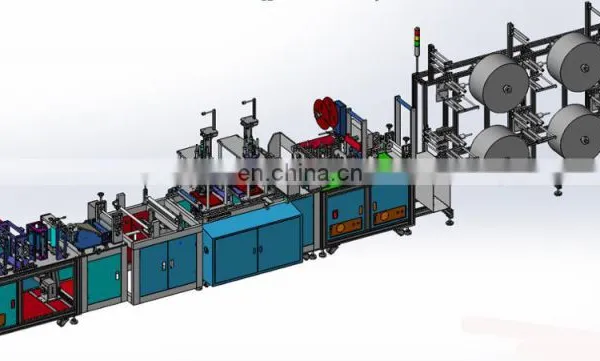 High Speed Fully Automatic FFP2/FFP3 N95 Face Mask Machine For Folding Mask Making Machine photo-4