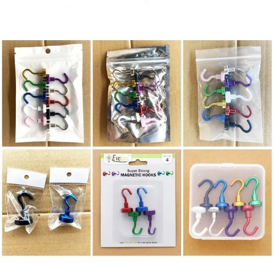 Colorful Strong Heavy Duty Magnet Hook Neodymium Swivel Magnetic Hooks Magnet photo-5