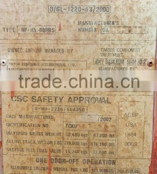 Cheap Shipping Containers for Sale, (20ft and 40ft), Metal and Steel Shipping Container, Iso Standard photo-4