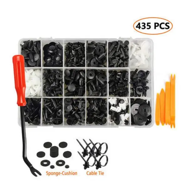 Push Pin Rivets White Plastic Push Fasteners Plastic Push Rivets For Cars photo-3