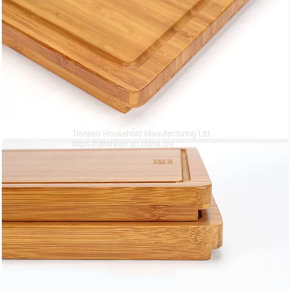 Wholesale Larger Bamboo Chopping Board With Juice Groove Have Hole Thick Kitchen Food Serivng Charcuterie Cutting Boards photo-4