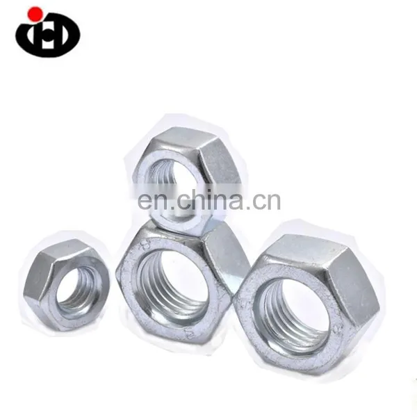 High Tensile JINGHONG DIN 934 Hex Zinc Plated Nuts photo-4