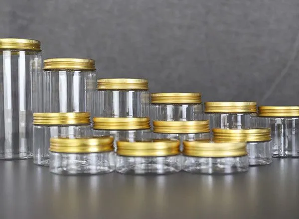 30ml 50ml 100ml 150ml 200ml 250ml 500ml Etc Cosmetics Body Butter Face Cream Jars With Lid Round Empty Plastic PET Jar for Food Storage