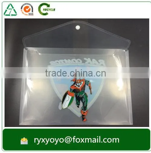 Cheap Price pp Plastic Office Doucument Bag With Snap Button photo-4