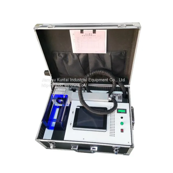 20W 30W 50W Handheld Small Size Portable Fiber Laser Marking Machine Raycus Laser Source Battery Type